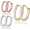 Ohrringe Paar 925 Sterling Silber 18K Vergoldet; 6, 7, 8, 9, mm