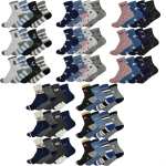 12 Paar Kinder Socken Jungen & Mädchen mit...