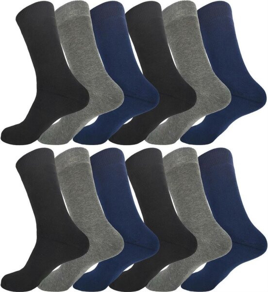 12 Paar Thermo Winter Socken Vollfrottee Warm Baumwolle; 12 Paar, Mix2/43-46