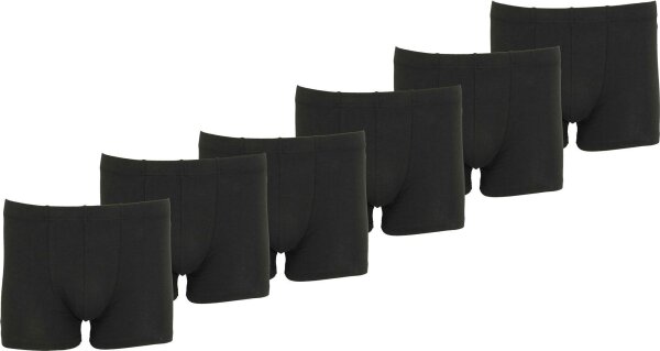 6x Herren Boxershorts Unterwäsche Unterhosen Baumwolle; 6 er Pack, schwarz/XL / 7