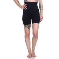 Damen Bauch-Weg-Effekt Formt Sofort Body Shaper Nahtlos Hohe Taille; Schwarz/M/L