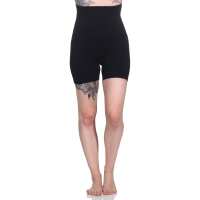 Damen Bauch-Weg-Effekt Formt Sofort Body Shaper Nahtlos Hohe Taille; Schwarz/M/L
