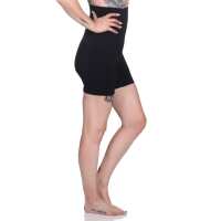 Damen Bauch-Weg-Effekt Formt Sofort Body Shaper Nahtlos Hohe Taille; Schwarz/M/L