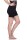 Damen Bauch-Weg-Effekt Formt Sofort Body Shaper Nahtlos Hohe Taille; Schwarz/M/L