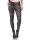 Damen Basic Leggings,  Leo-Schwarz/L/40