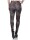 Damen Basic Leggings,  Leo-Schwarz/L/40
