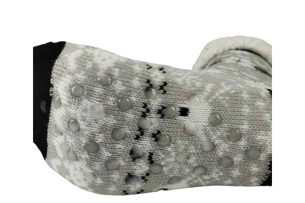 Hüttensocken Kuschelsocken Anti Rutsch Socke, Winter Hausschuhe Socken, Strick Fleece Gefütterte Warme