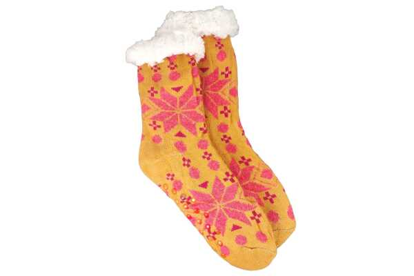 Kuschelsocken Winter Anti Rutsch Winter Socken, Hausschuhe, Strick Fleece Gefütterte Warme