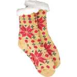 Kuschelsocken Winter Anti Rutsch Winter Socken, Hausschuhe, Strick Fleece Gefütterte Warme