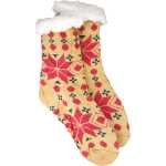 Kuschelsocken Winter Anti Rutsch Winter Socken, Hausschuhe, Strick Fleece Gefütterte Warme