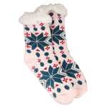 Kuschelsocken Winter Anti Rutsch Winter Socken, Hausschuhe, Strick Fleece Gefütterte Warme