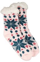 Kuschelsocken Winter Anti Rutsch Winter Socken, Hausschuhe, Strick Fleece Gefütterte Warme