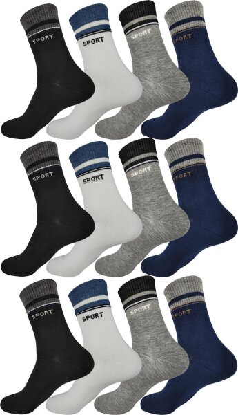 12 Paar Herren Socken Muster klassischer Form Freizeit Sport,12 Paar, Mix15/39-42