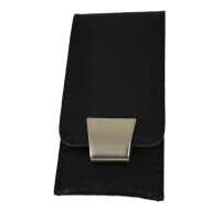 3-teiliges Solingen Maniküre Set mit Leder Etui, Nagelschere, Feile, Pinzette, Made in Germany