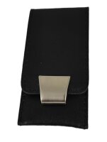 3-teiliges Solingen Maniküre Set mit Leder Etui, Nagelschere, Feile, Pinzette, Made in Germany