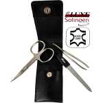 3-teiliges Solingen Maniküre Set mit Leder Etui,...
