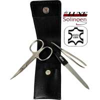 3-teiliges Solingen Maniküre Set mit Leder Etui,...