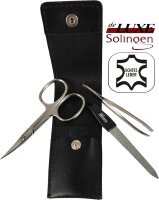 3-teiliges Solingen Maniküre Set mit Leder Etui,...