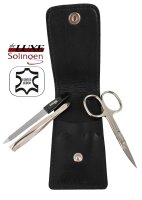 3-teiliges Solingen Maniküre Set mit Leder Etui...