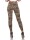 Damen Basic Leggings, Leo1-Beige/S/36