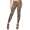 Damen Leggings Leo Zebra Print Stretch Slim Fit,  Leo1-Beige L/40