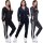 Damen Jogginganzug Nicki-Anzug mit Kapuze: S M L XL 2XL
