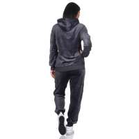 Damen Jogginganzug Nicki-Anzug mit Kapuzen hoodie: Grau/M