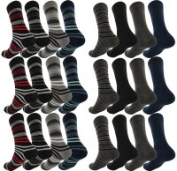 12 Paar Herren Socken Muster klassischer Form Freizeit Sport