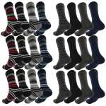 12 Paar Herren Socken Muster klassischer Form Freizeit Sport