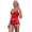 Damen kurzes Negligé mit Cups Nachtkleid Spitze mit String; Gr. 36 38 40 42