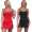 Damen Negligé Satin Nachtkleid; Gr. S M L