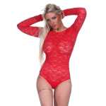 Damen Sexy Body Spitze Tüll, Gr. S M L