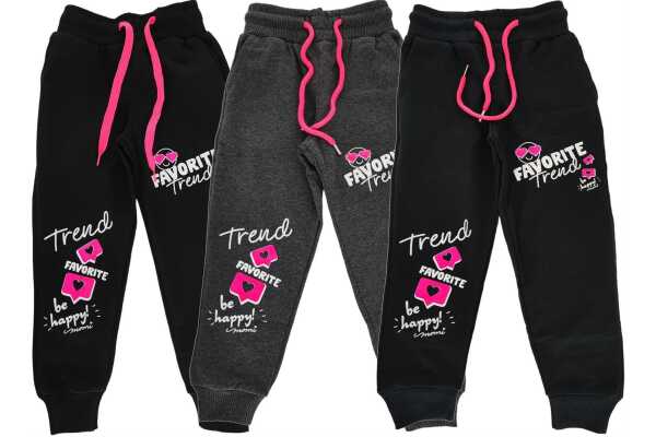 Mädchen Jogginghose Sporthose Trainingshose Freizeithose, 104 - 170