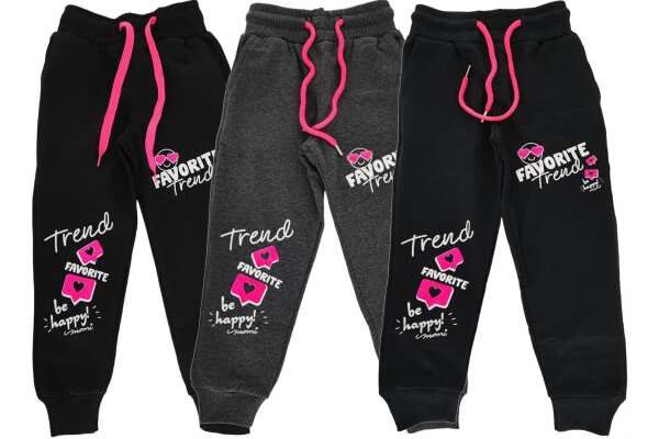 Mädchen Jogginghose Sporthose Trainingshose Freizeithose, 104 - 170