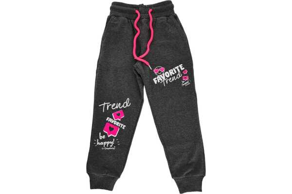 Hello Kitty Jogginghose Kinder Mädchen Sporthose Hose Grau 98 104 116