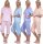 Damen Pyjama 3/4 Hose & Shirt mit Blumenmuster; Gr. M L XL 2XL