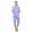 Damen Pyjama 3/4 Hose & Shirt mit Blumenmuster; Gr. M L XL 2XL
