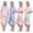 Damen Capri Pyjama mit kurzen Ärmeln; Gr. M L XL XXL