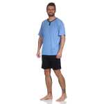 Herren Pyjama Short und T-Shirt Schlafanzug, Gr. M L XL XXL