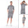 Herren Jogginganzug mit Short Trainingsanzug Sportanzug mit Kapuze, Grau/XXL