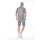 Herren Jogginganzug mit Short Trainingsanzug Sportanzug mit Kapuze, Grau/XXL