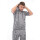 Herren Jogginganzug mit Short Trainingsanzug Sportanzug mit Kapuze, Grau/XXL