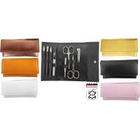 Nagelpflege Set 8-tlg. Echtleder Etui | Maniküre...