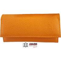 Nagelpflege Set 8-tlg. Echtleder Etui | Maniküre Pediküre | Solingen | Made in Germany Orange