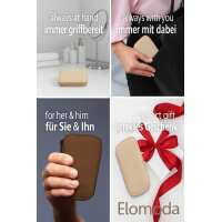 12teiliges Solingen* Maniküre Set mit Leder-Etui Nagelpflege Beige