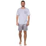 Herren Pyjama Short und T-Shirt Schlafanzug, Gr. M L XL XXL