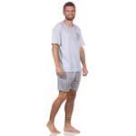 Herren Pyjama Short und T-Shirt Schlafanzug, Gr. M L XL XXL