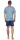 Herren Pyjama Short und T-Shirt Schlafanzug, Petrol/M