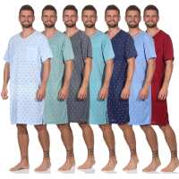 Herren Nachthemd Sommer Sleepshirt, Gr. M L  XL 2XL