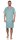 Herren Nachthemd Sommer Sleepshirt, Petrol/L